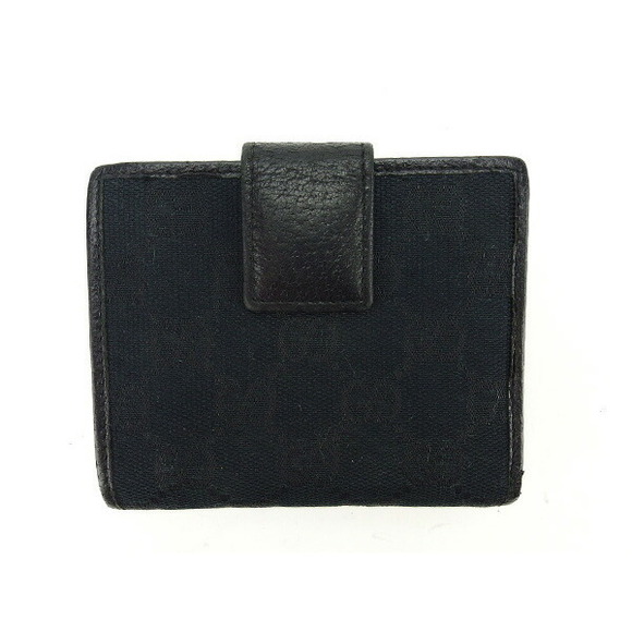 Gucci Wallet Canvas GG Bifold Black accessory - Picture 1 of 6